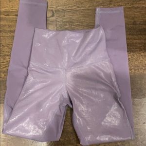 DYI purple snakeskin leggings